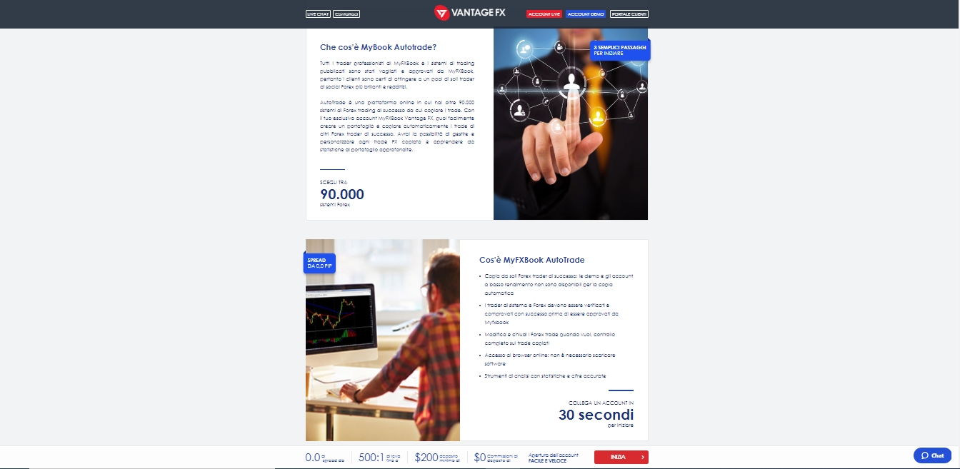 Autotrading con Myfxbook